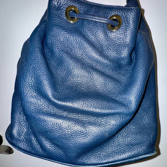 Michael Kors Jules Navy Leather Hobo Bag - Picture 5 of 9